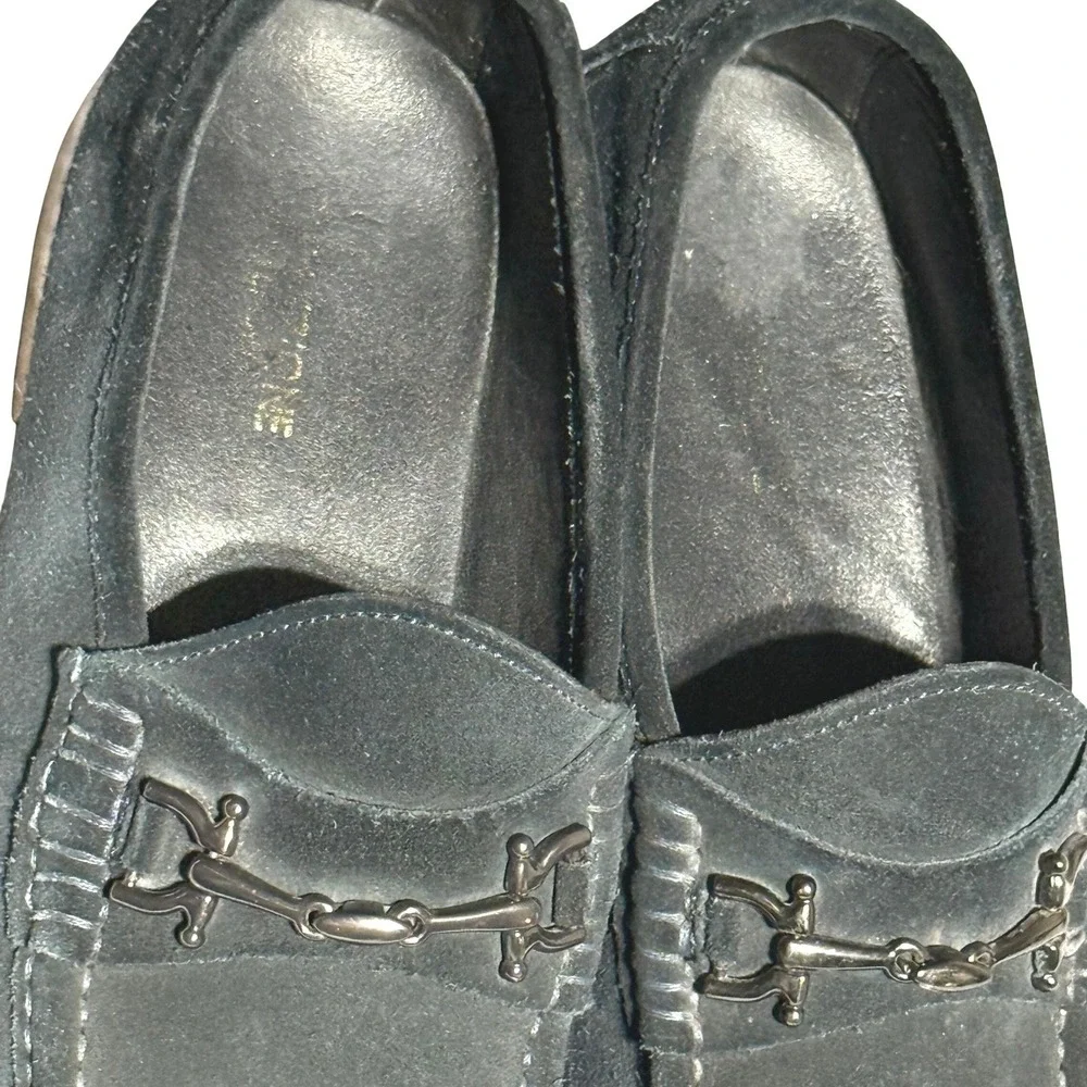 Marks & Spencer Collezione Mens‎ Suede Bit Loafers Dark Navy Slip On Shoes